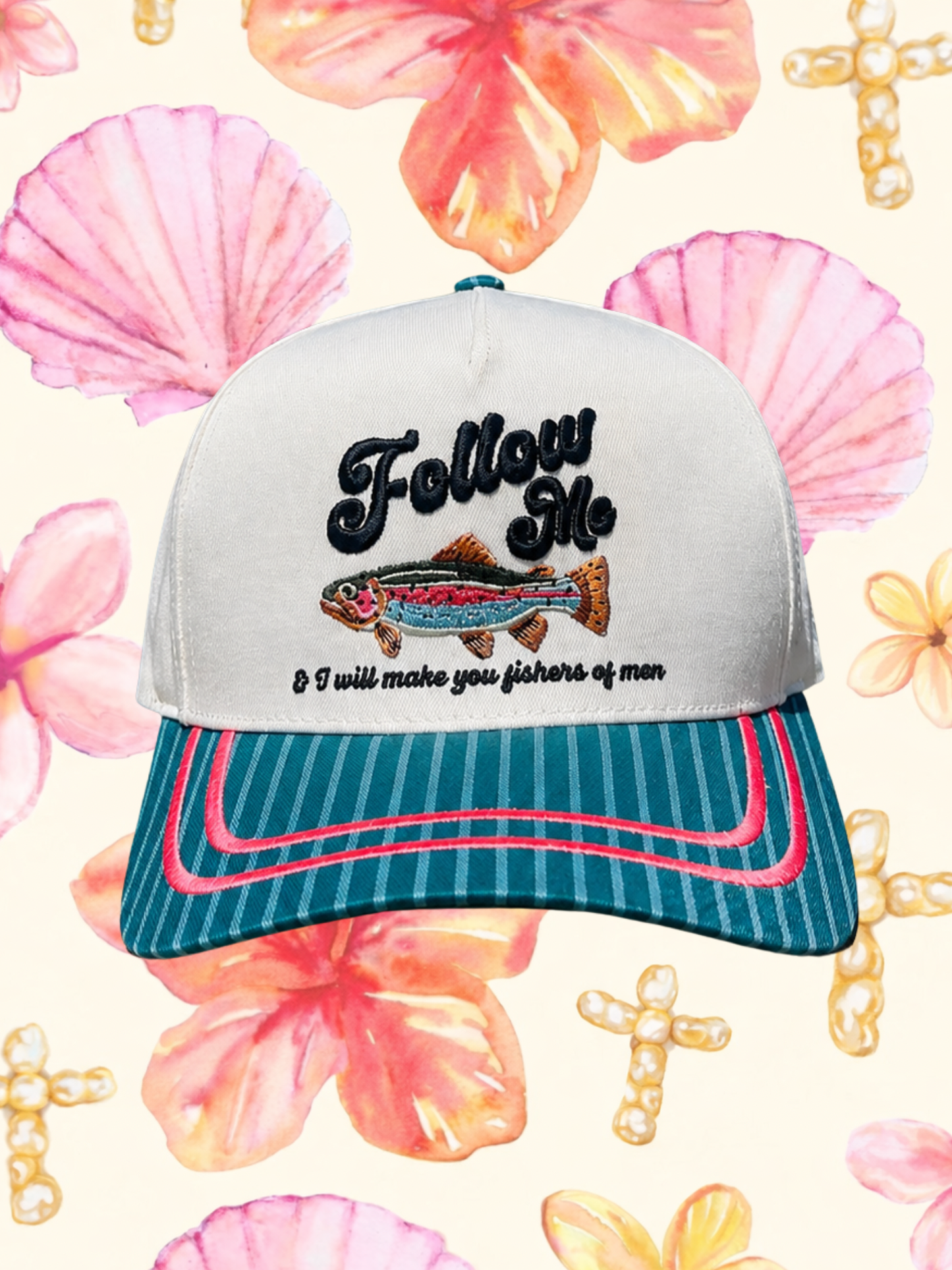 Matthew 4:19 Fishers of men trucker hat