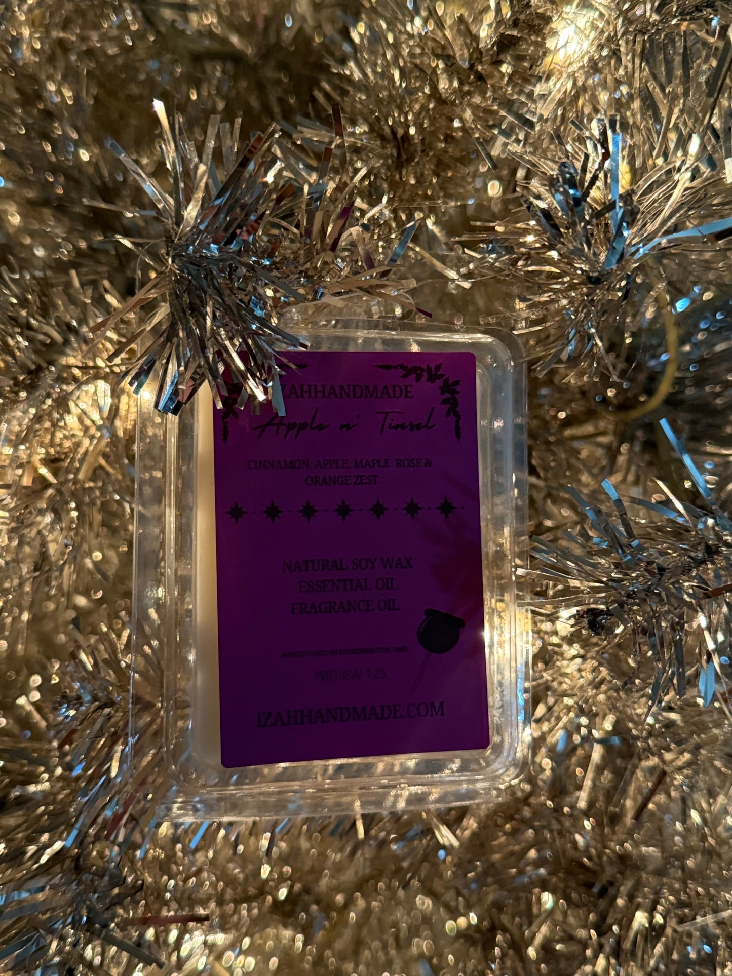 Apple n’ Tinsel Christmas Candle