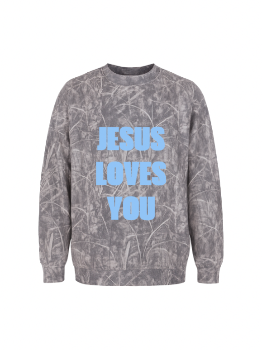 Jesus Loves You Camo Sweatshirt