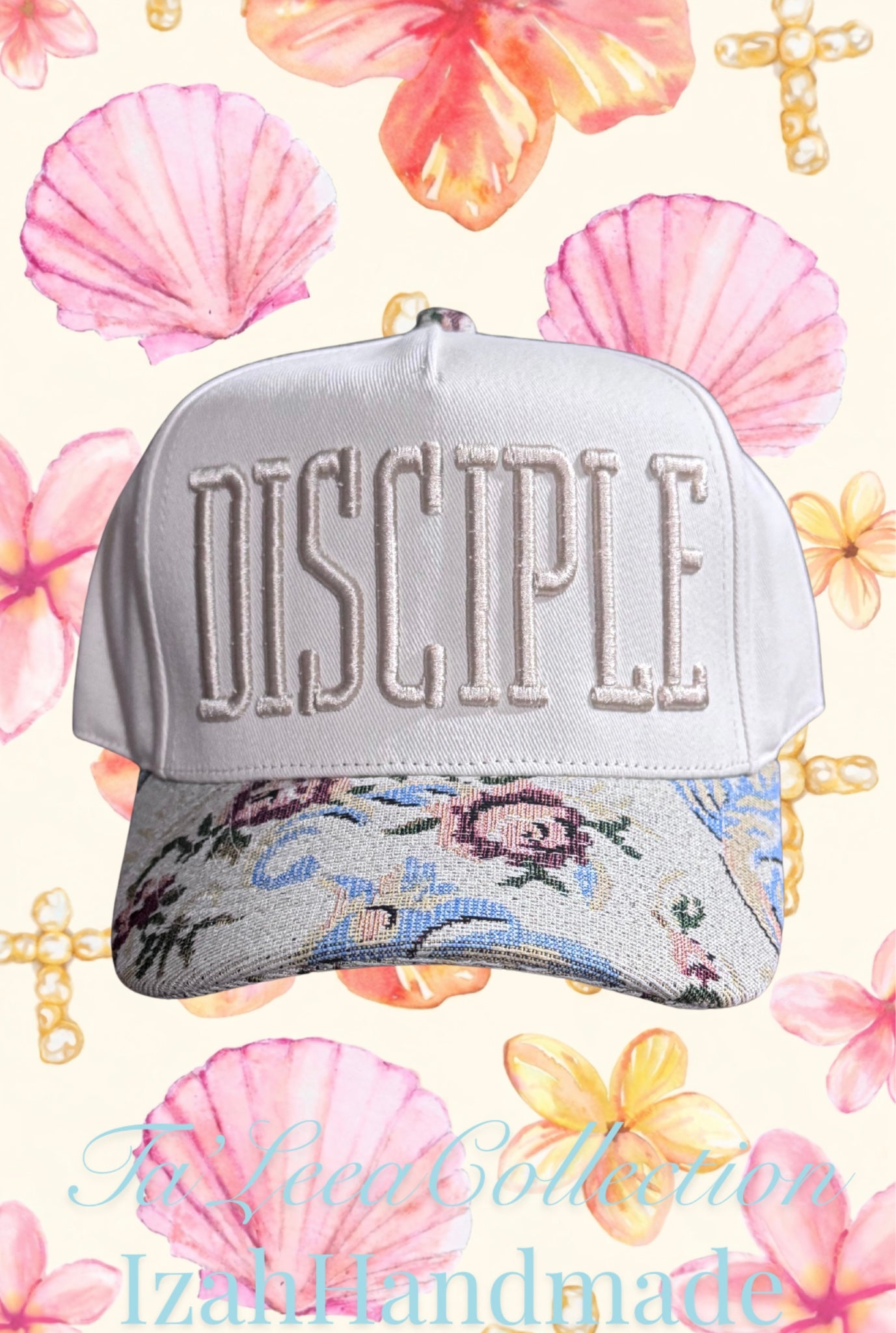 Disciple Vintage Floral Brim trucker hat