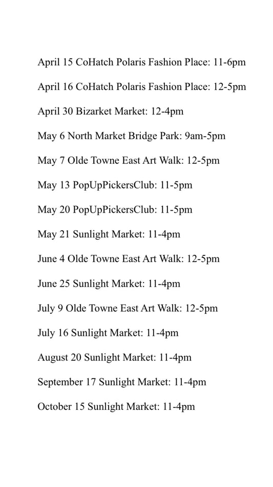 Market Schedule