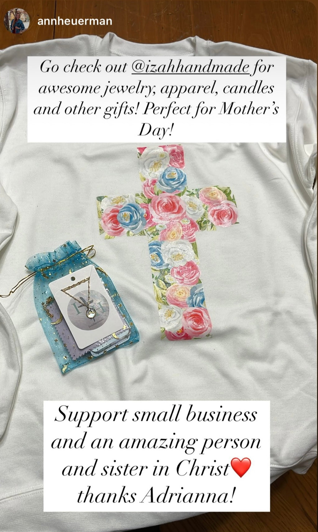 FLORAL CROSS Shirt/Sweatshirt