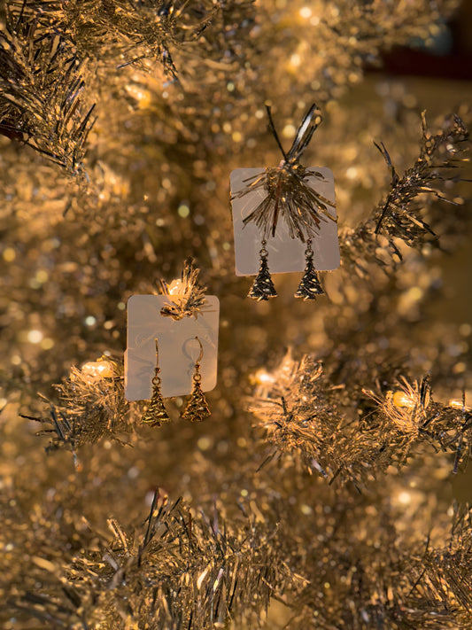 Christmas Tree Charm Earrings