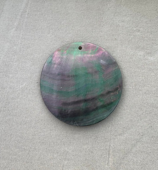 Abalone disk charm