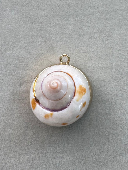 Swirl shell charm