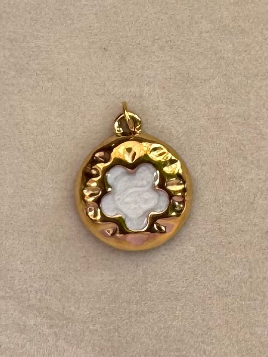 Flower enamel charm