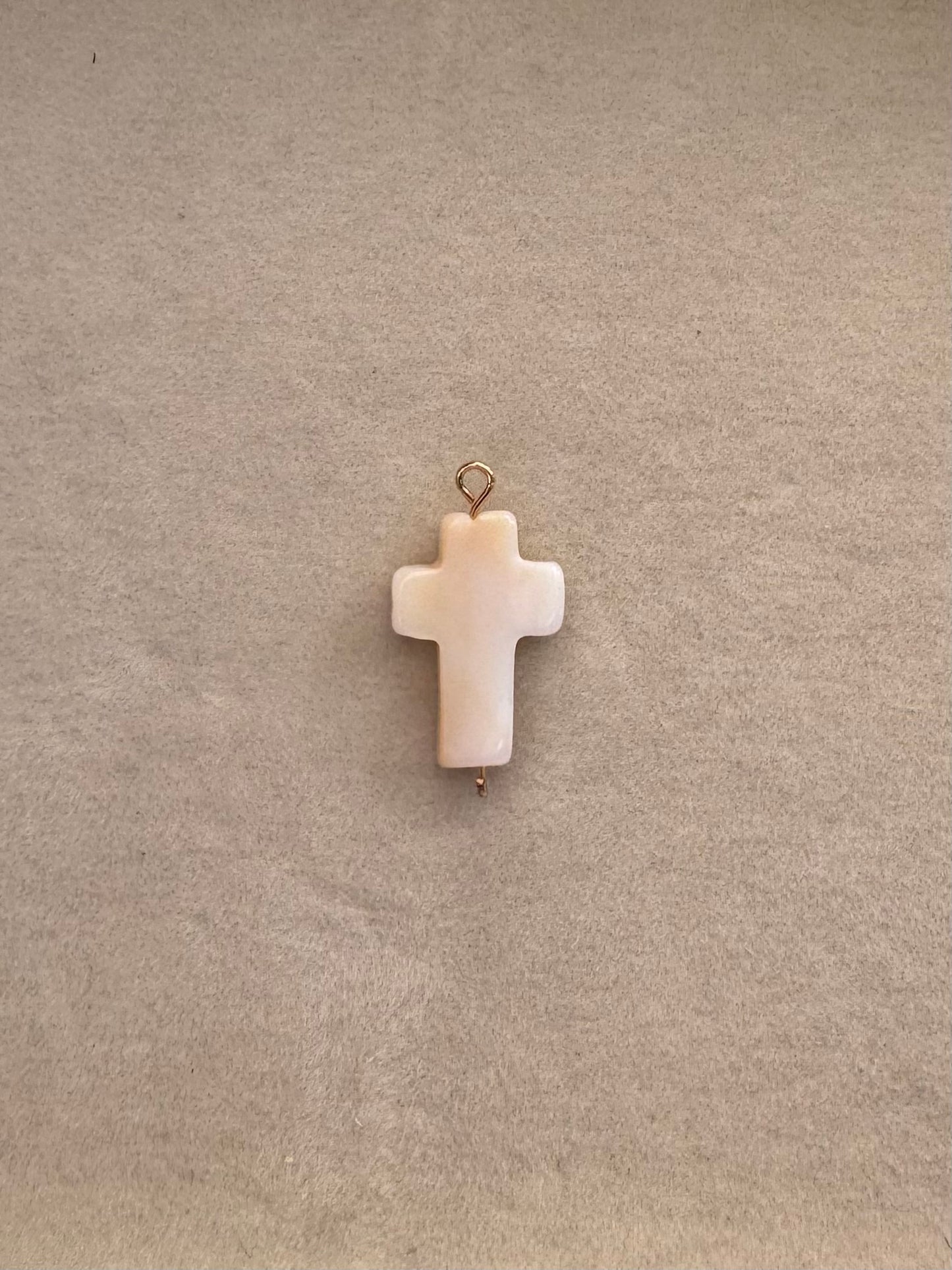 Mother of pearl cross charm