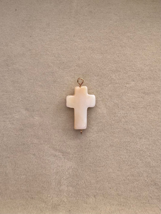 Mother of pearl cross charm