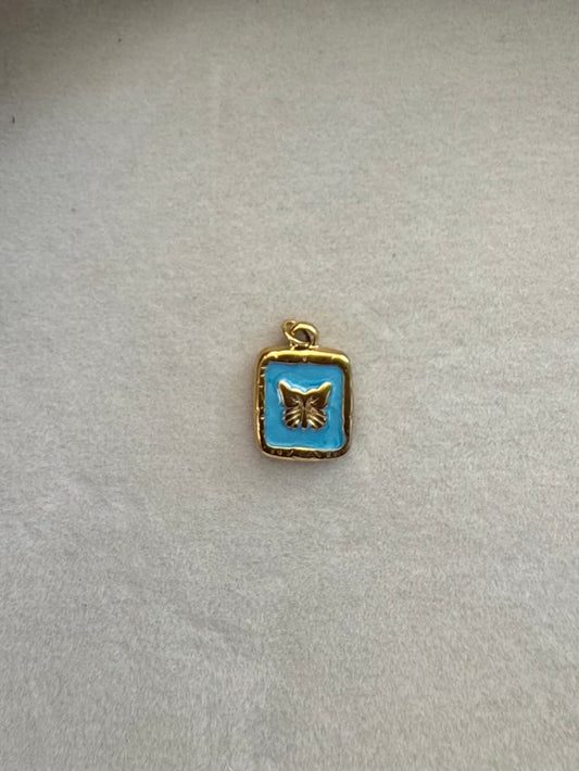 Blue butterfly charm