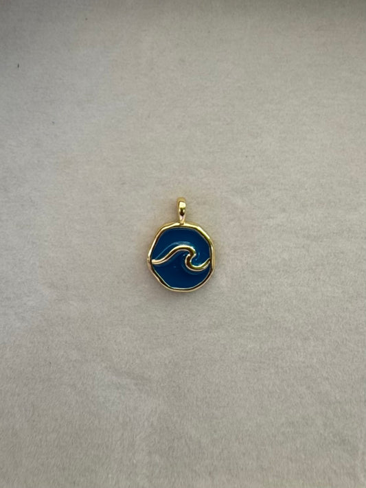Blue wave charm