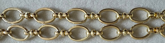 Large gold round chain