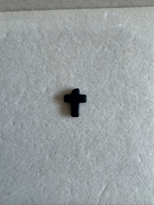 Black cross charm