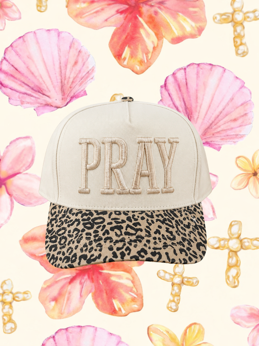 Pray Leopard Trucker hat