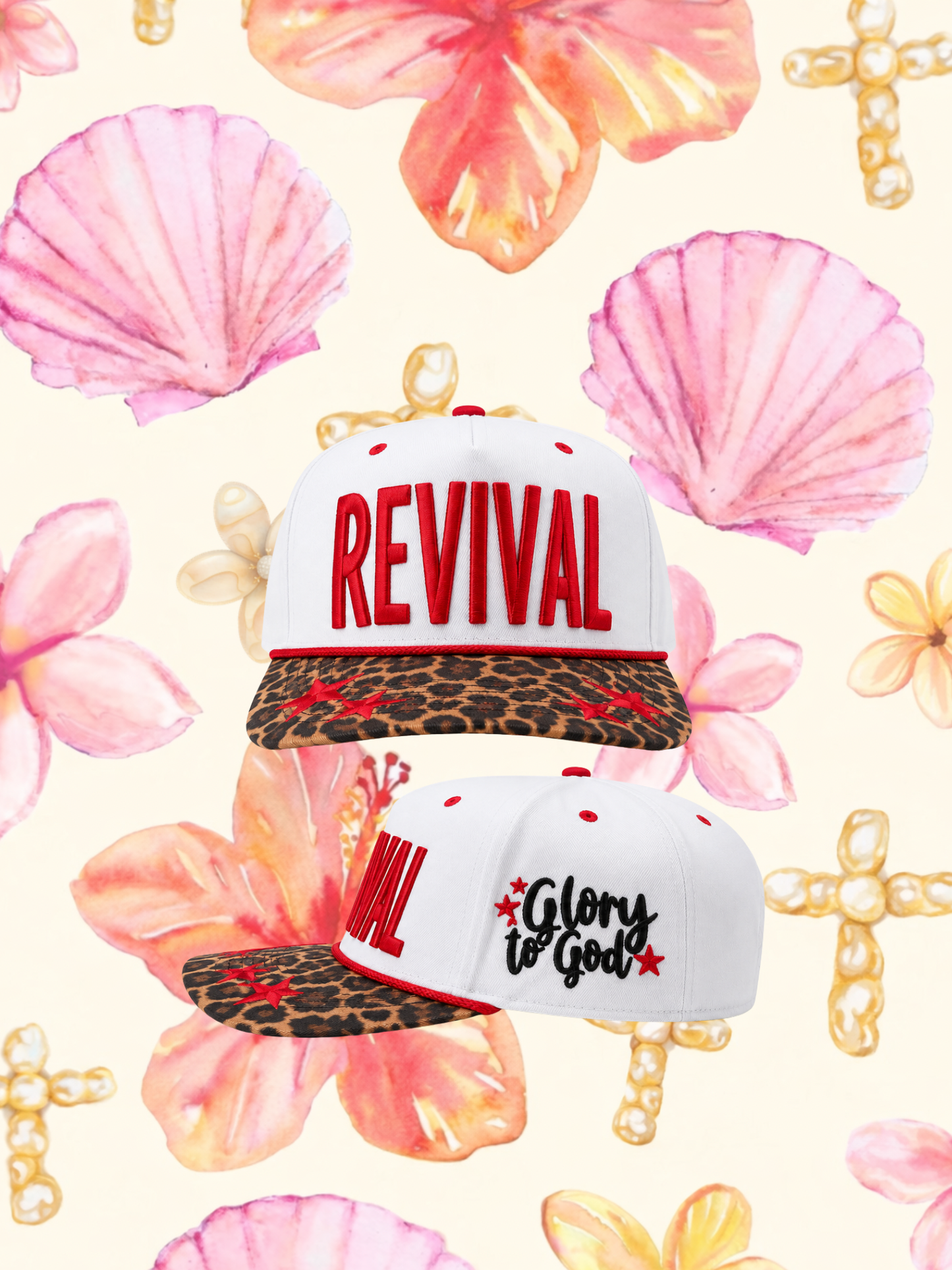 Leopard Red Revival Trucker Hat