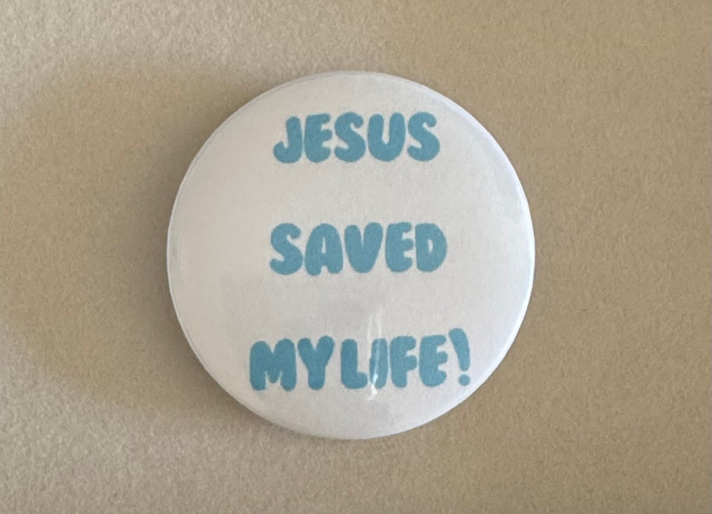 Blue Jesus saved my life! Pin