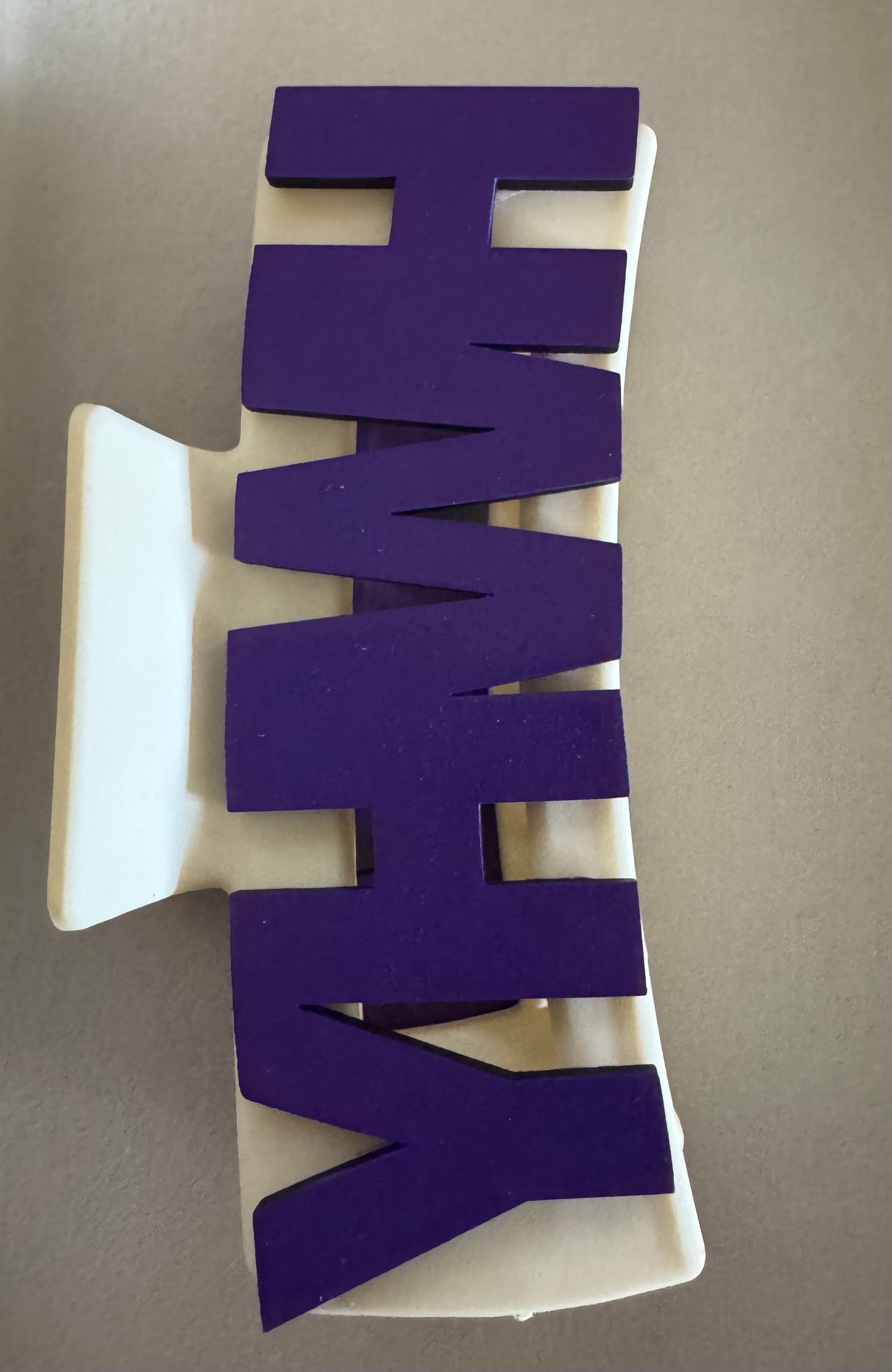 Royal purple YHWH claw clip