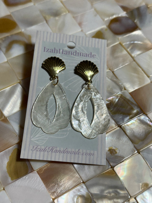 Flourishing Abalone Shell Studs