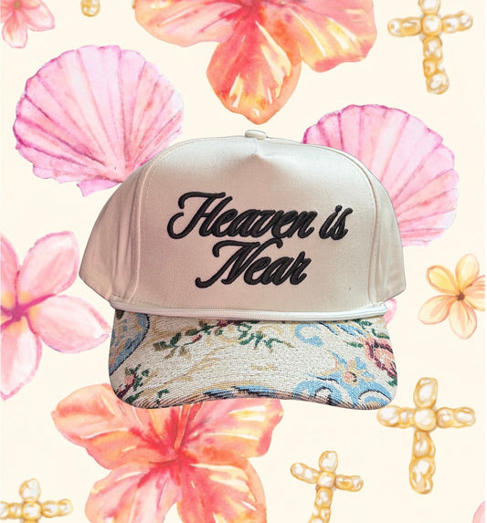 Heaven Is Near Vintage Trucker Hat